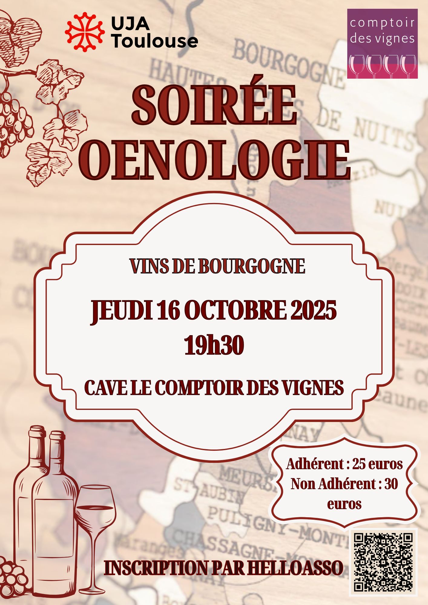 Soirée oenologie octobre 2025